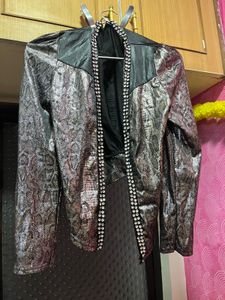 Classy Animal Printed Partywear Jacket.