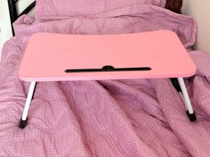 Pink Foldable Bed Desk