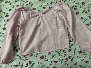 Pink Striped Top