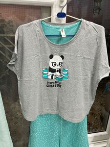 MAX Printed Layered Chemise Set