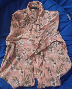 Floral Print Button-Down Shirt
