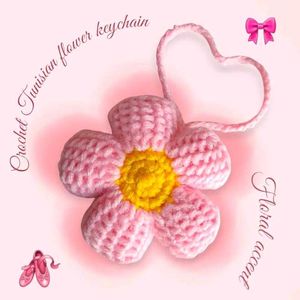 Crochet Flower Keychain