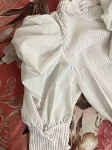 White Top with Stylish Sleeves