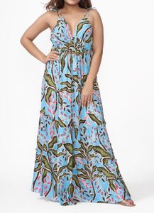Maxi Blue Beach Dress