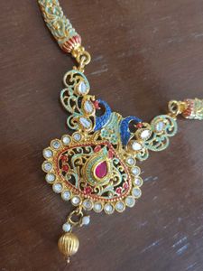 Elegant Peacock Necklace &amp; Earring Set