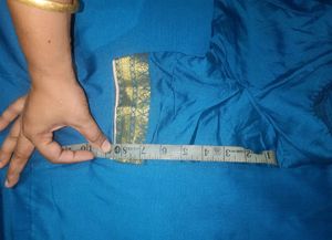 Peacock Blue Saree With Blouse