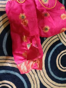 New pink organza blouse