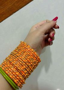 Twinkling Chunky Glass Bangle
