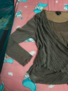 Shimmery Mesh Top