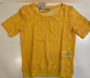 ONLY Casual Regular Sleeves SelfDesign WomenYellow