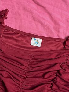 Ruched Long Sleeve Top