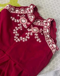 Magenta Floor Length Suit