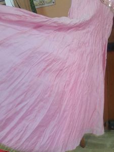 Pink Embellished Anarkali Dress
