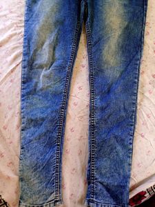 High Waisted Blue Denim Jeans