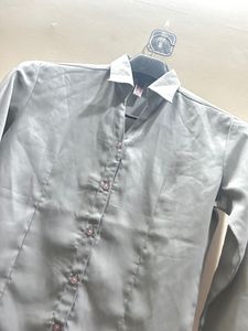 Grey Office Wear Shirt