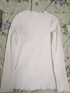 White Long Sleeve Top