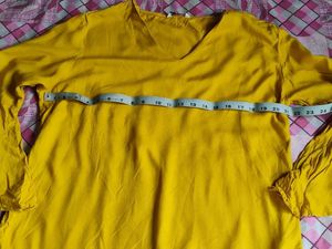 Yellow Bell Sleeve Top