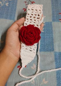 Crochet Rose Headband 🌹