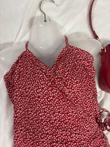 Wrap Around Floral Dress - M (best Size S)
