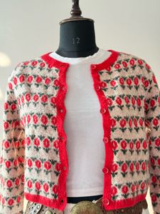 Floral Knit Cardigan