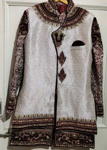 Sherwani With Removable Koti