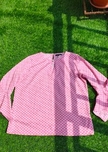 Pink Printed Top