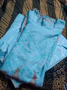 Georget Pakistani Dress.  Paint With Top