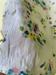 Floral Ruffle Sleeve Top
