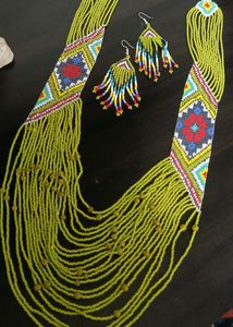 African Style Seed Beads Necklace