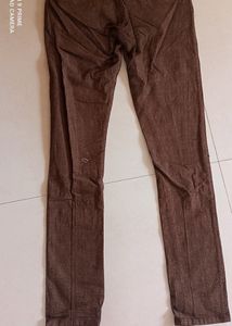 Checks Brown And Coffee Men Jeans