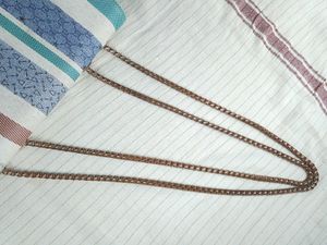 Striped Crossbody Bag with Chain