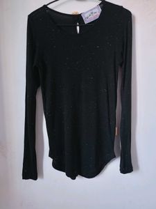 Black Floral Top