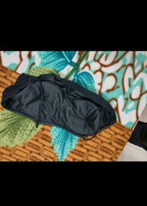Radiant Black Side Slight Pant And Cape Set