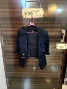Black Net Fancy Blazer