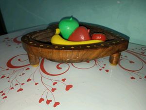 Heart Shaped Wooden Bowl