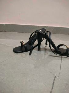 Women Black Embellished Heels