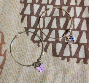 Adjustable Charm Bangles (Set of 2)