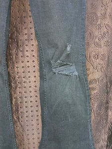 H&amp;M Black Ripped Bootcut Jeans