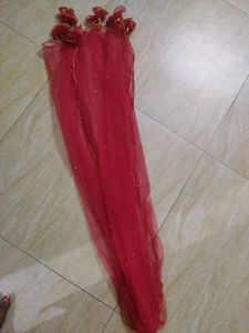 Red Net Duppata