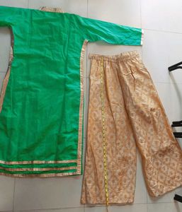 🆕 Embroidered Party Wear Kurta Plazo Pair