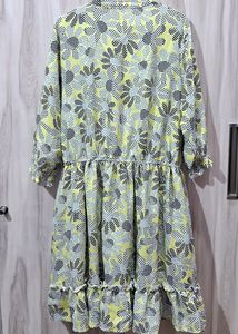 2Bme Yellow A-Line Dress