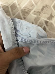 Denim Style Button-Down Shirt