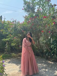 House Of Pataudi Pink Lehenga Set