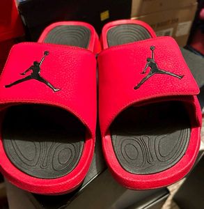 Jordan Break Slides - Red/Black