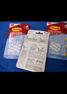 set of 3 Adhesive Hook Clips