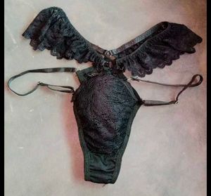 men&#39;s Black  Thong