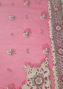 Elegant cream n pink Lehenga Choli