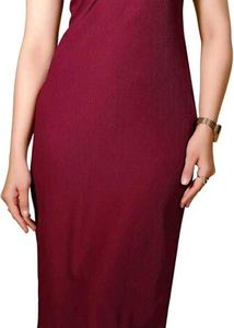 Burgundy Bodycon Midi Dress