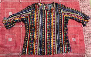 Colorful Boho Print Top