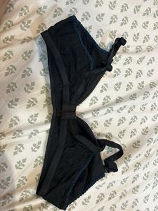 Black Cotton Bra